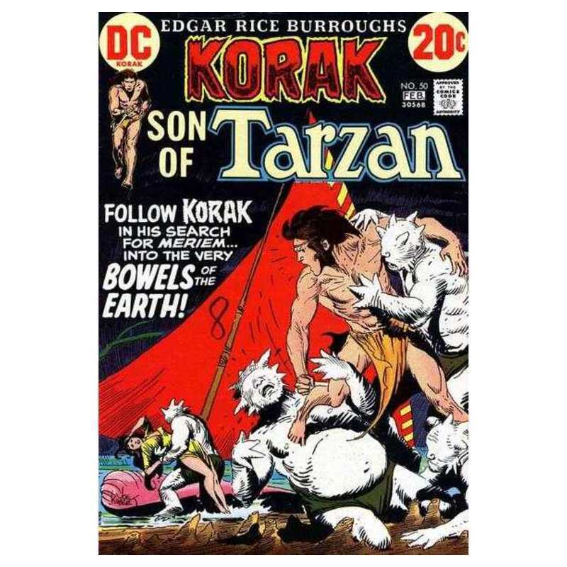 Korak: Son of Tarzan (1972 series) #50 in Fine condition. DC comics [o.
