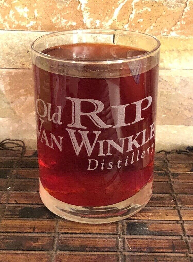 OLD RIP VAN WINKLE Collectible Whiskey Glass 8 Oz