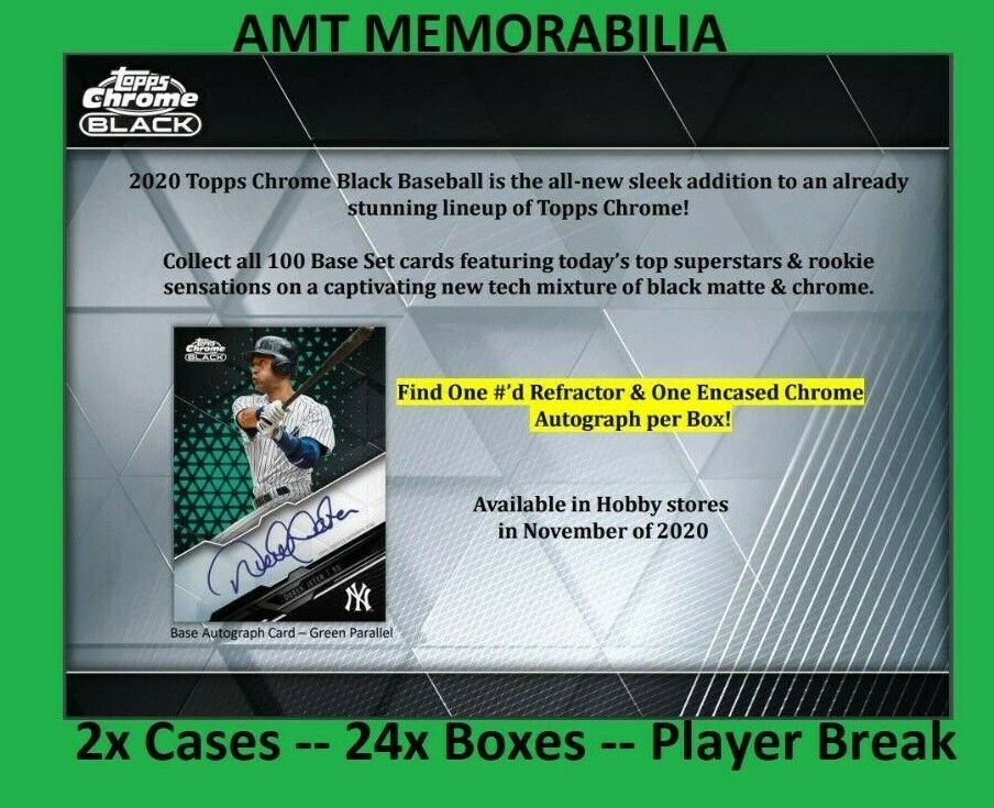 Manny Machado Padres 2020 Topps Chrome Black 2X CASE 24X BOX BREAK #1