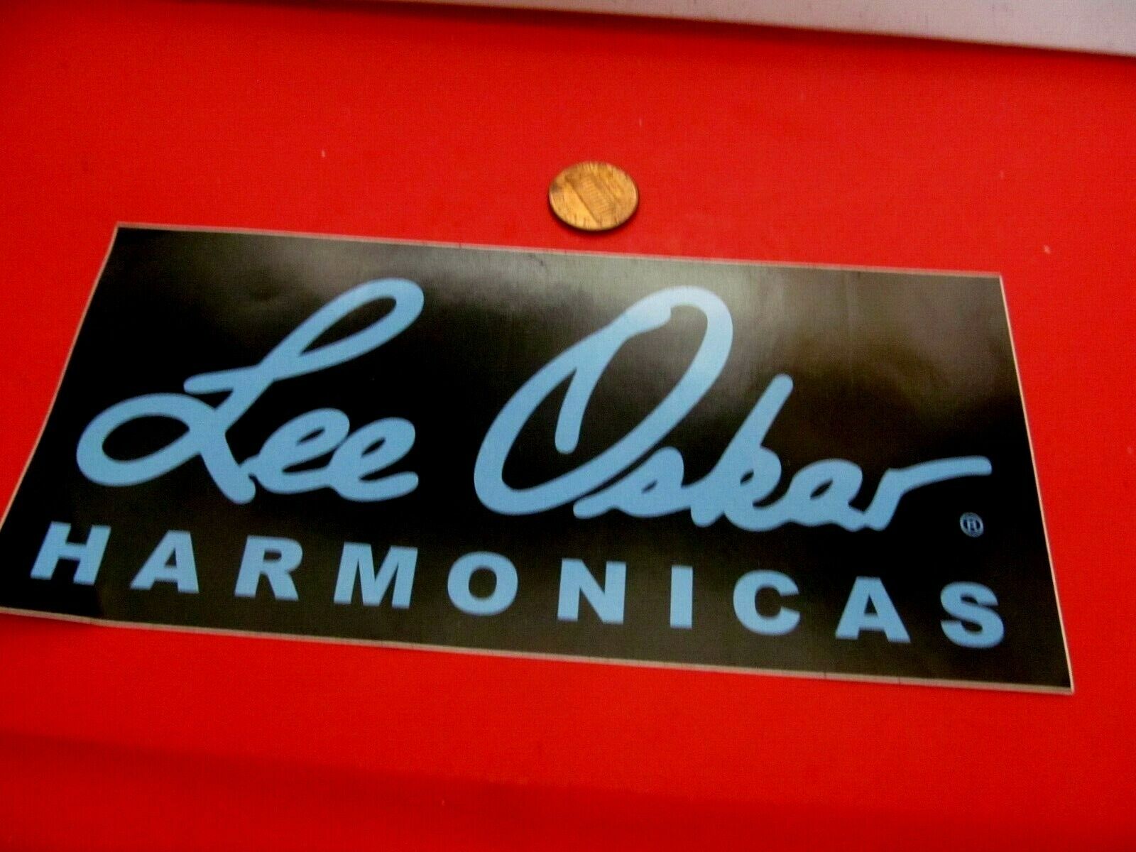 LEE OSKAR HARMONICAS Sticker Decal Original Old stock MUSIC