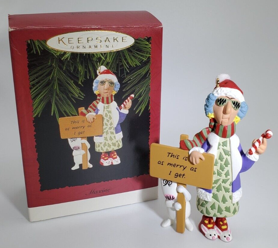 Vintage, 1996, Hallmark, Maxine, \'This is as Merry as I get\' Ornament