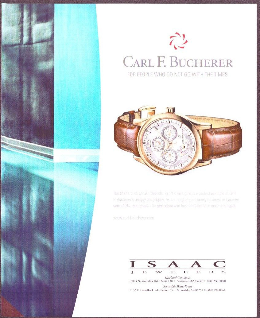 2007 Print Ad Men\'s Watches Carl F Bucherer Manero Perpetual Calendar