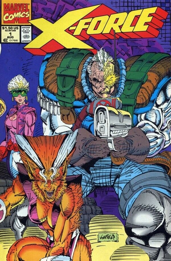 X-Force (1992) #1 Direct Market Loose. No Card. FN/VF. Stock Image