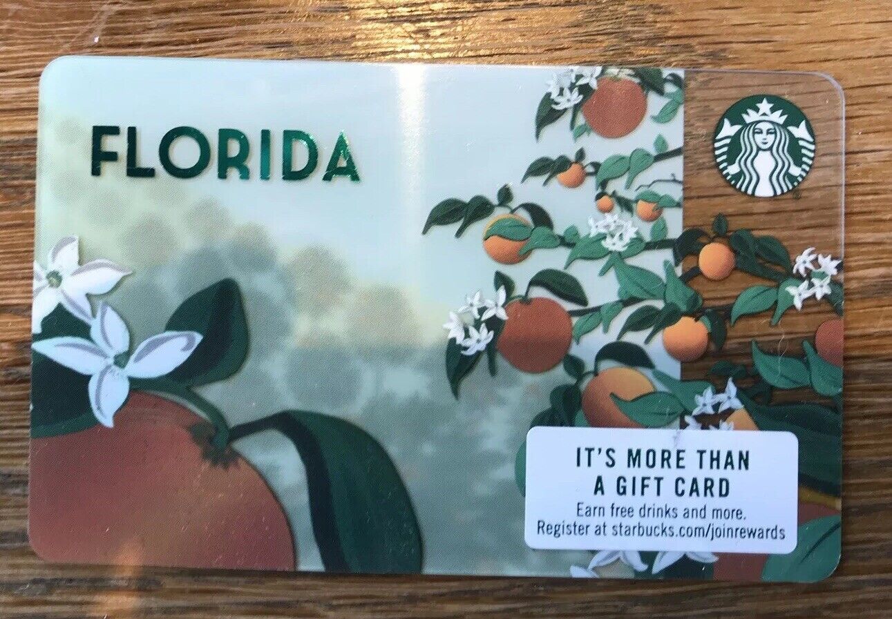Lot Of 300  - BRAND NEW 2019 FLORIDA Starbucks GIFT CARD CARDS