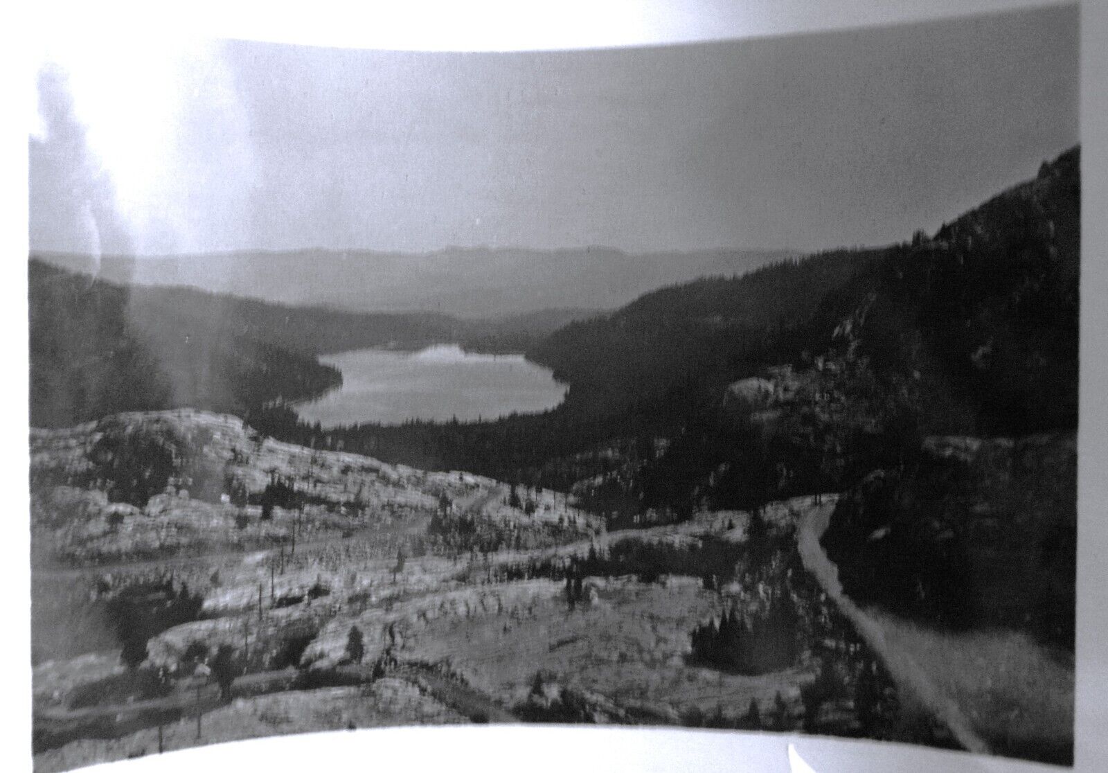 Antique Photographs of Lake Tahoe Area Donner Pass (3)  1920\'s/B&W Originals 3x5