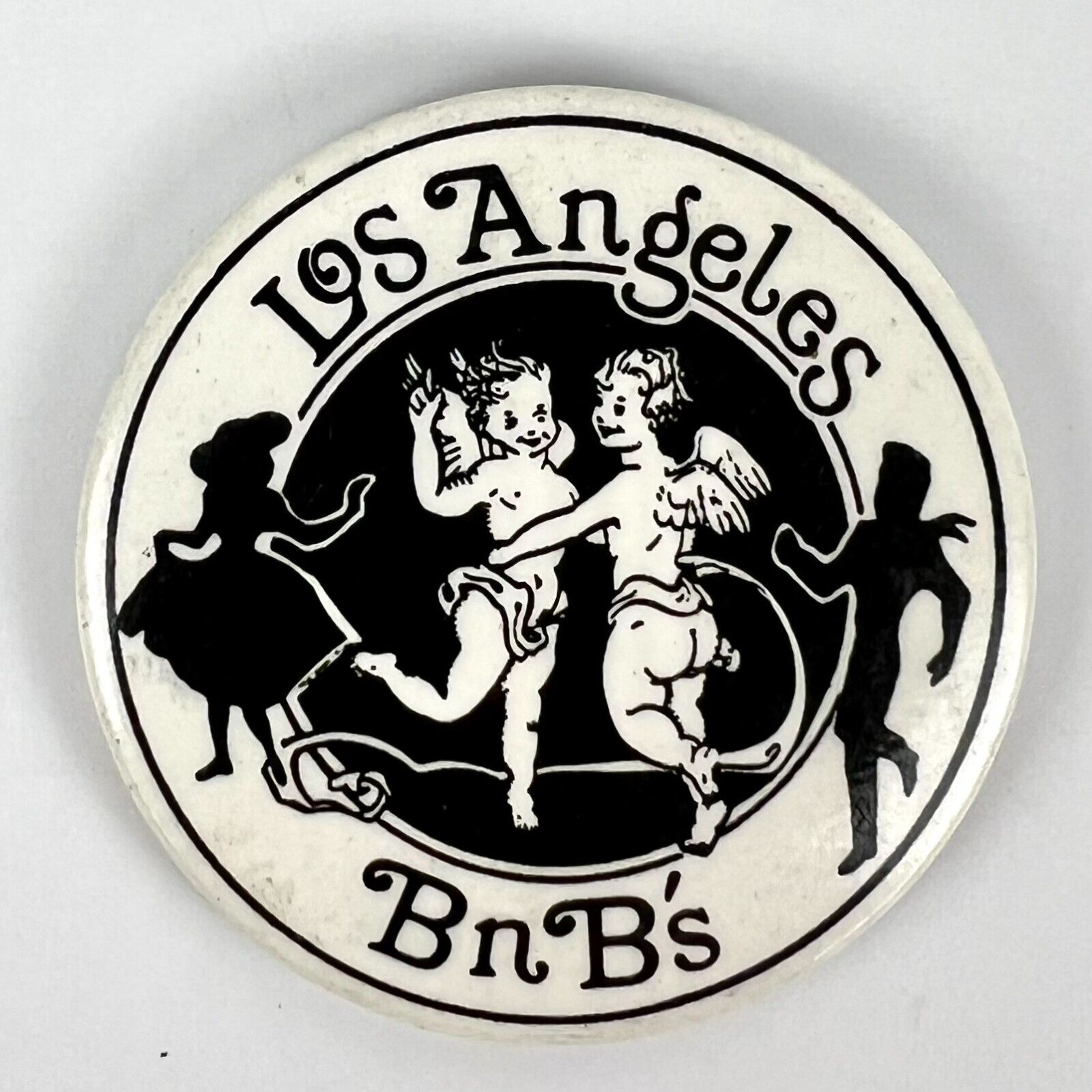 Vintage Los Angeles BnB's Pinback Button Los Angeles California Flair