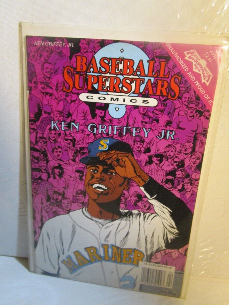 Ken Griffey Jr Comic Book - Baseball Superstars #3 - April 1992 BAGGED BOARDED