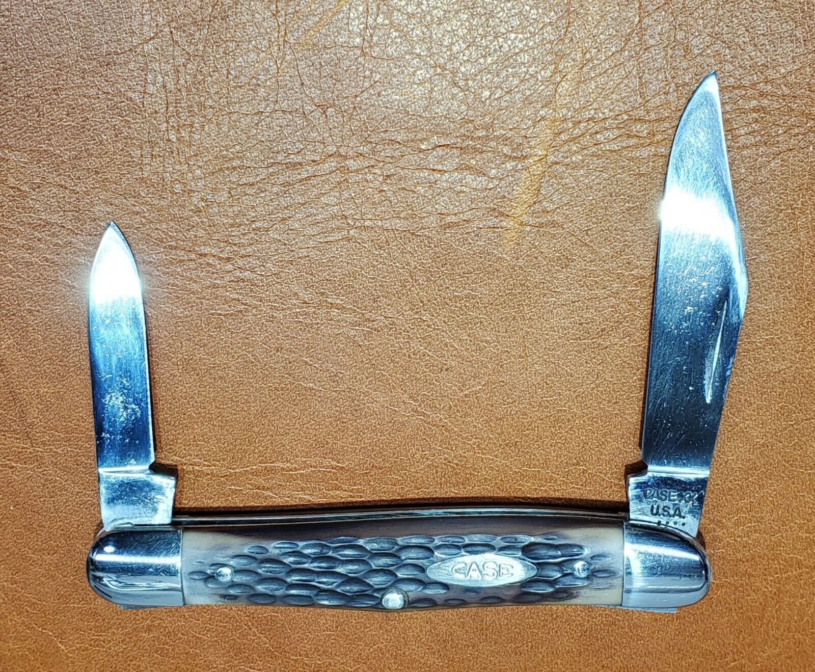 CASE XX VINTAGE KNIFE 6208 HALF WHITTLER DELRIN PREOWNED YR - 1976