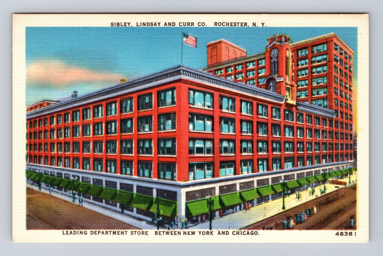 Rochester NY-New York, Sibley, Lindsay and Curr Co, Dept Store Vintage Postcard