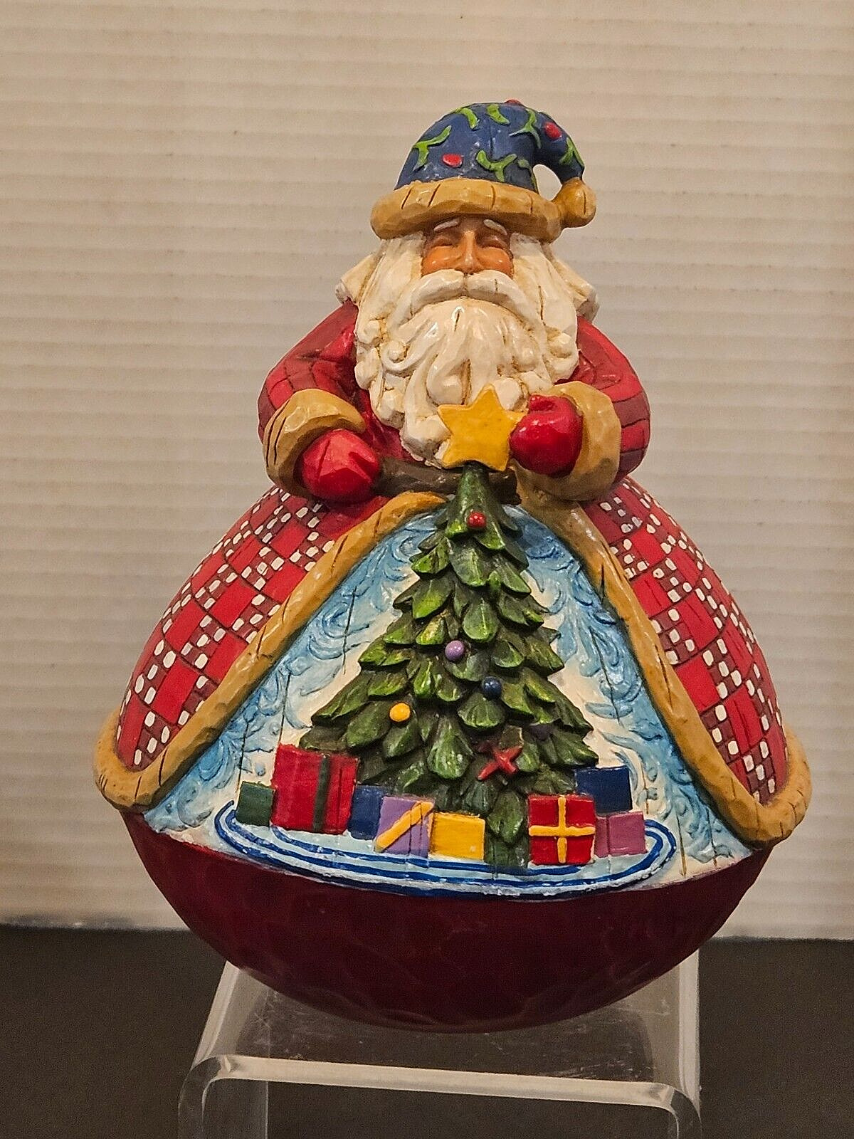 Jim Shore 2006 Gather Round Christmas Santa Roly - Poly Collectible Figurine