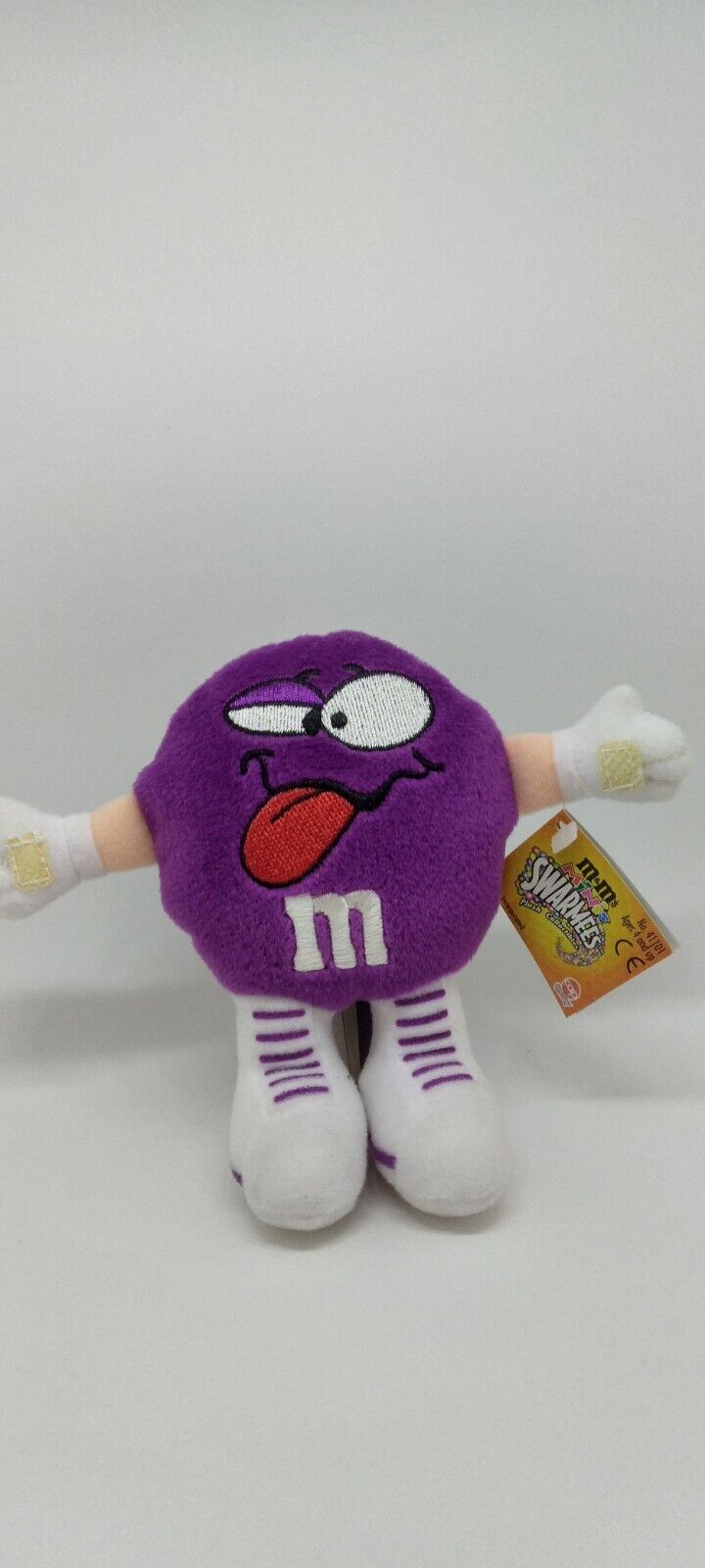Vintage M&M\'s Mini Swarmees Purple Plush Stuffy New With Tags And Candy 