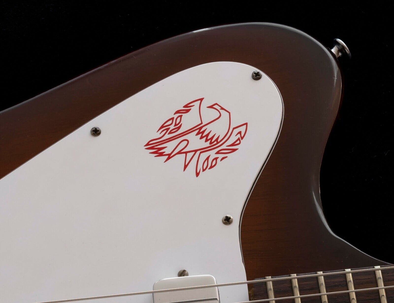 Gibson firebird Guitar Headstock Die-Cut Vinyl Decal Logo, OEM Size & Color