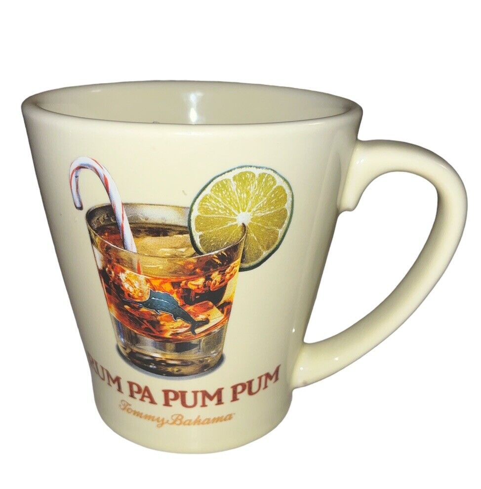 Vintage TOMMY BAHAMA rum pa pum pum Ceramic Christmas Coffee Cup Mug marlin tea