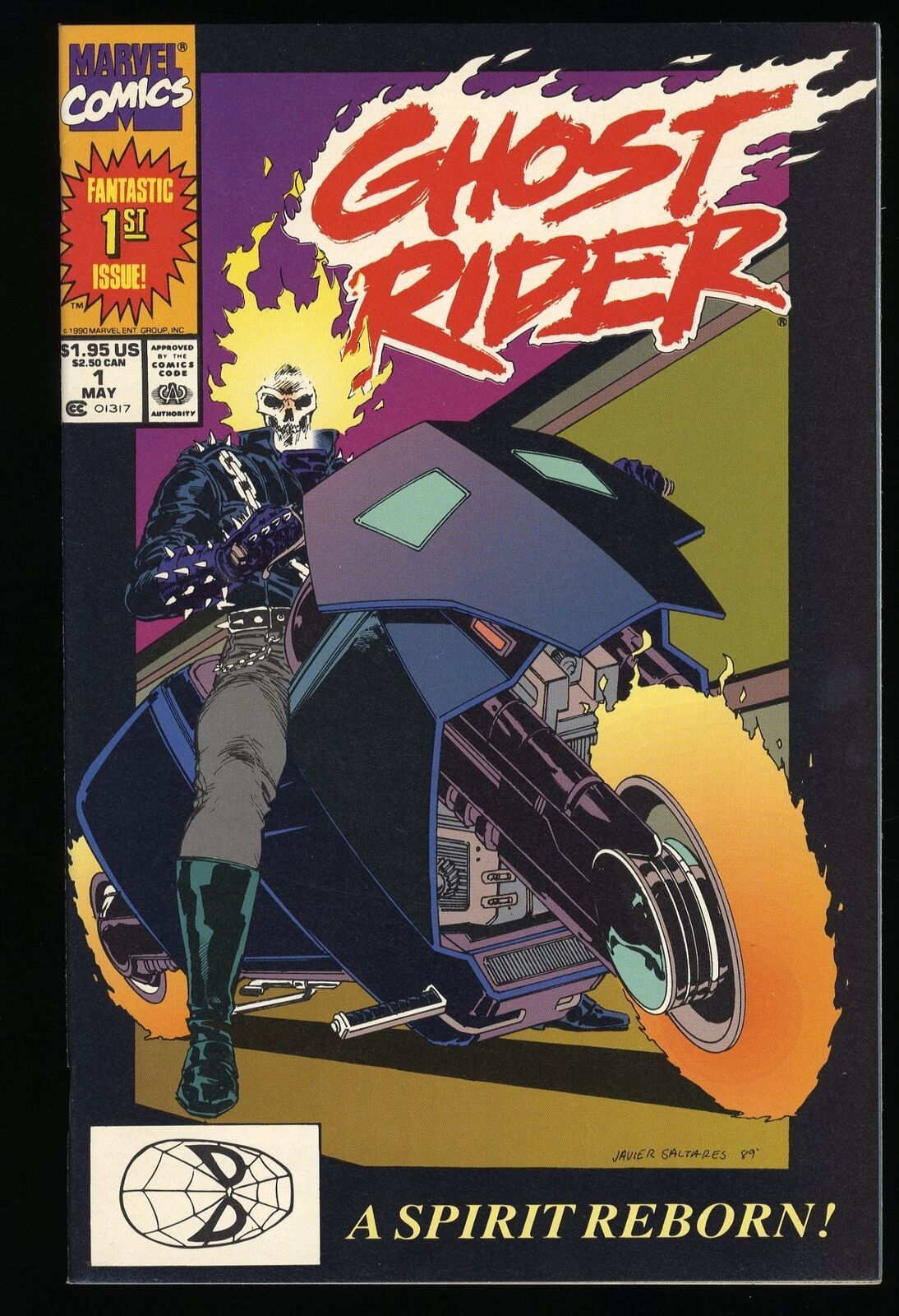 Ghost Rider (1990) #1 NM+ 9.6 1st Appearance Danny Ketch Marvel 1990