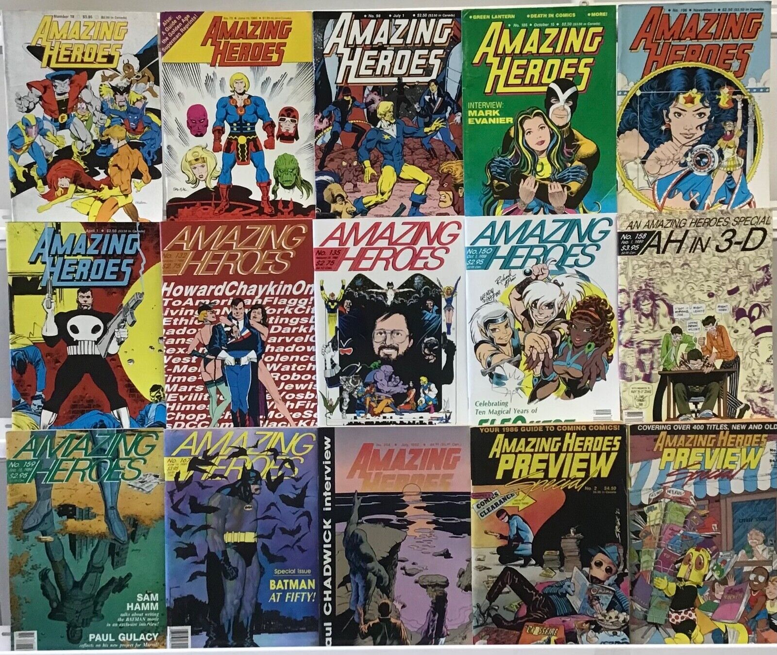 Amazing Heroes Comic Book Lot of 15