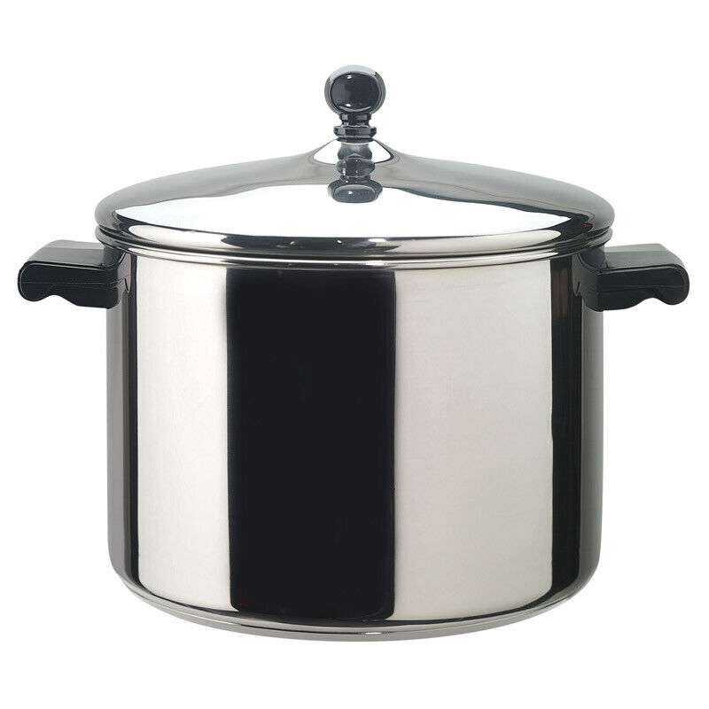 Farberware  Classic Series  Stainless Steel  Stock Pot  8 qt. Silver