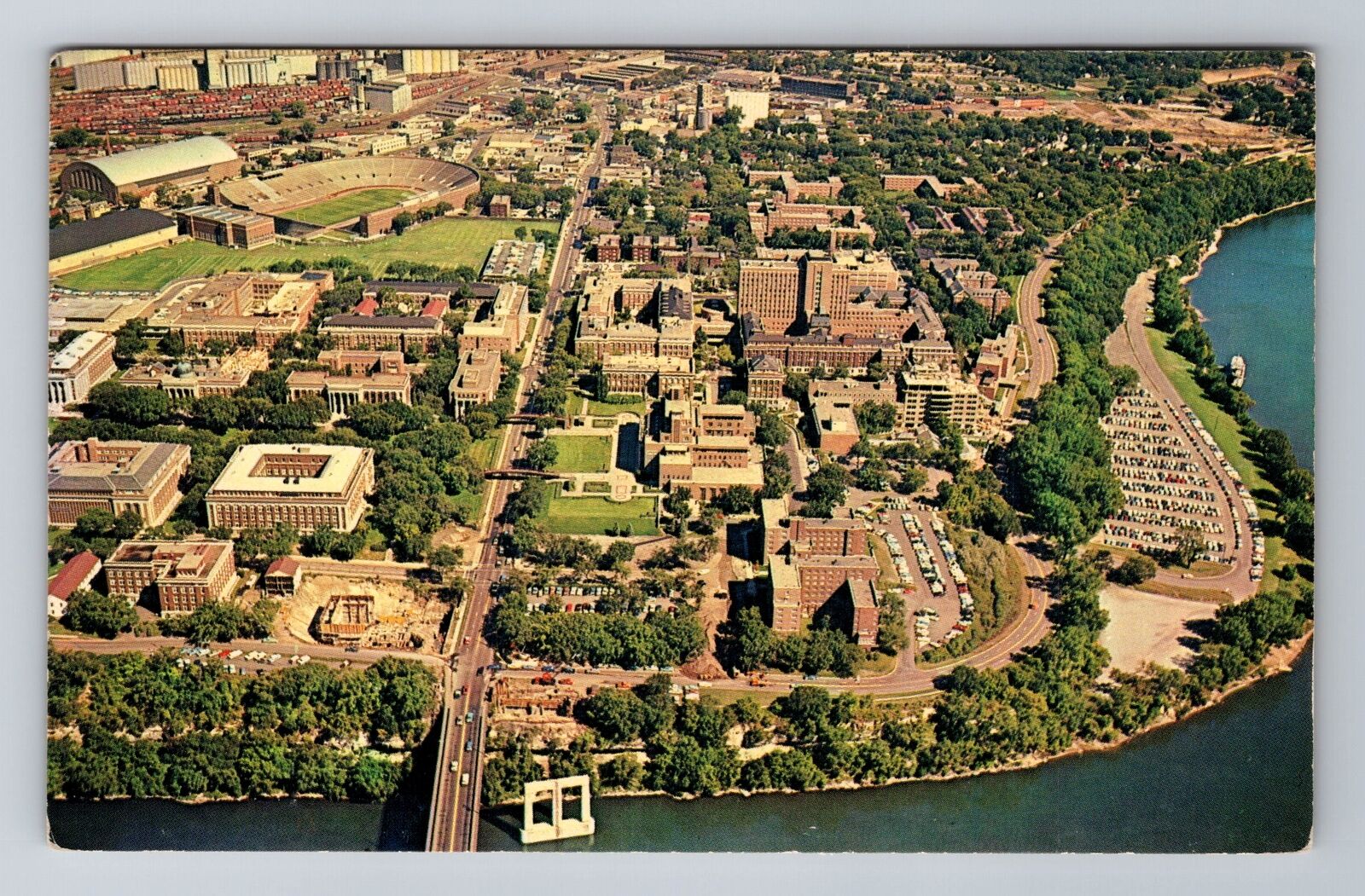 Minneapolis MN-Minnesota, East Area Minneapolis Campus Antique Vintage Postcard