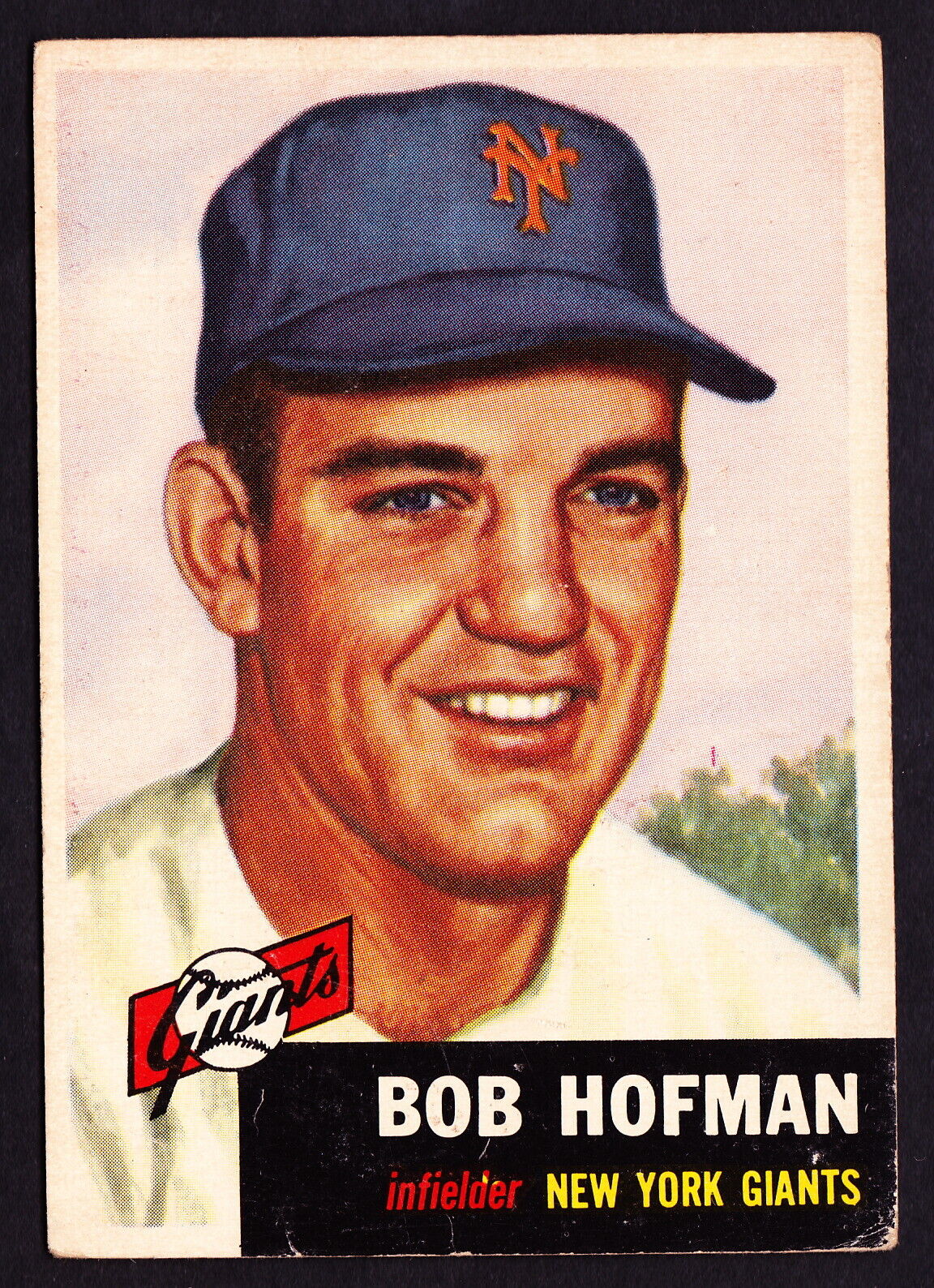 1953 TOPPS #182 BOB HOFMAN GIANTS