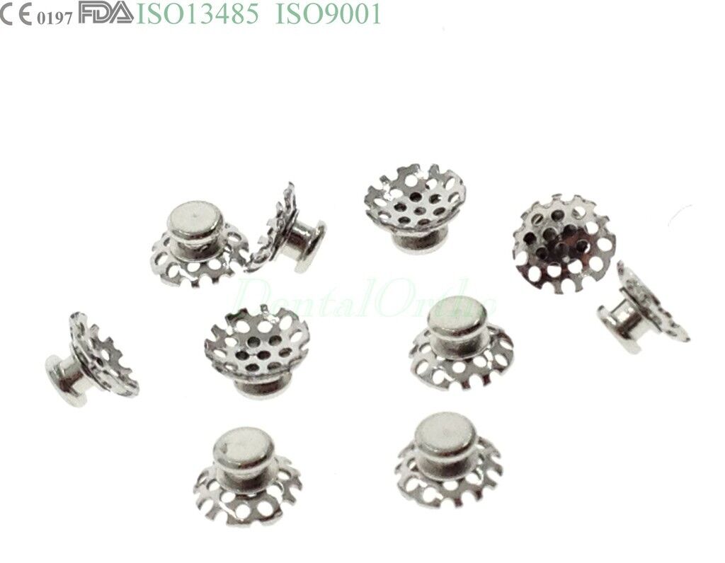 50 Pc Lingual Button Tomy Dental Orthodontic Archwire Bite Turbos Buccal Tube