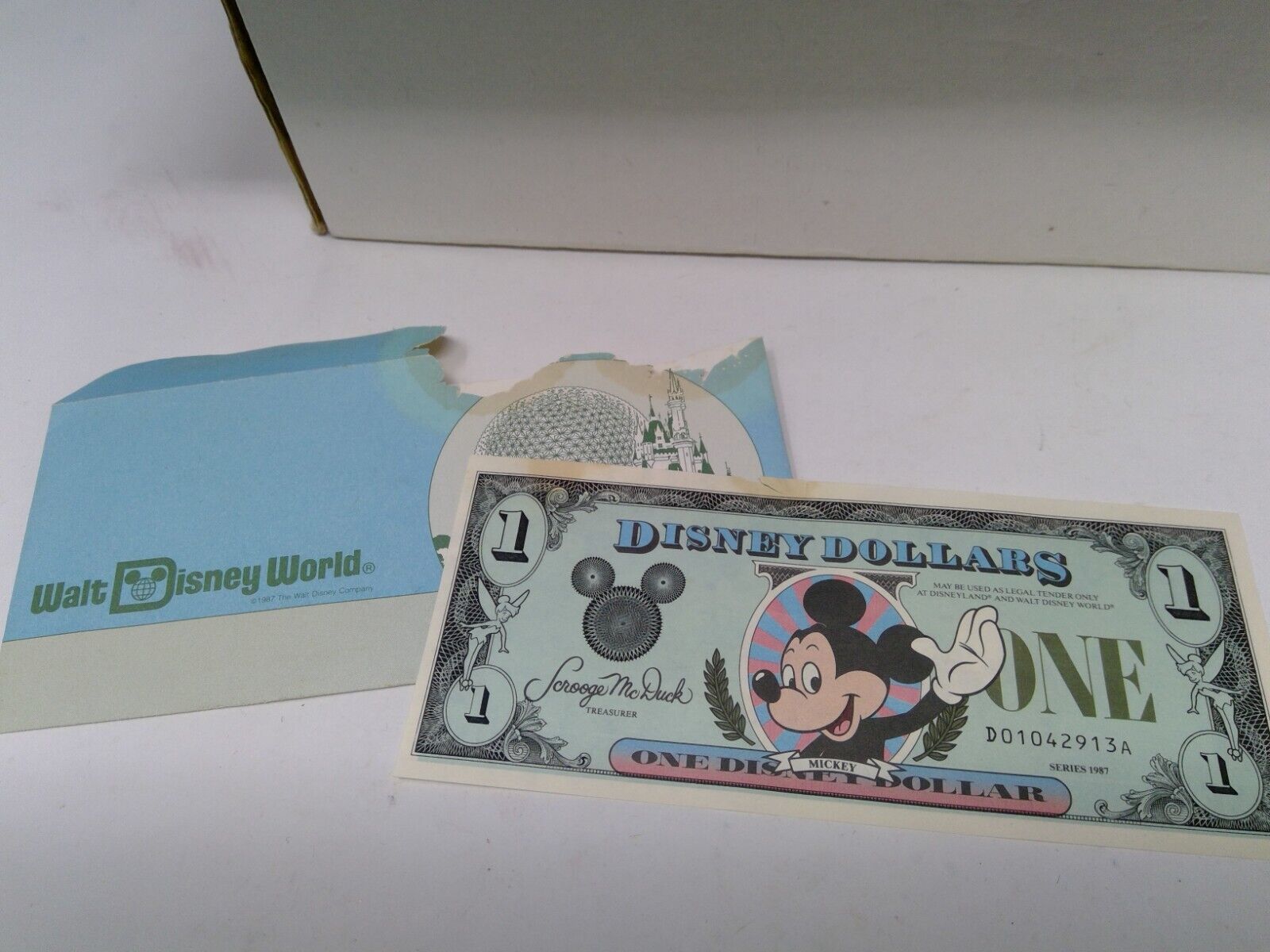 Walt Disney Mickey Mouse 1987 Series $1 Bill