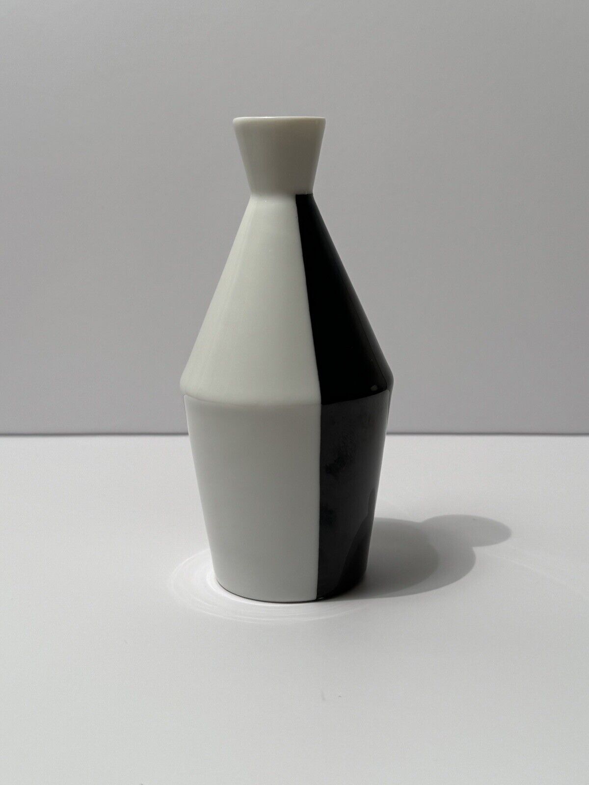 VINTAGE Japanese Waco Triple Color Ceramic Bud Vase