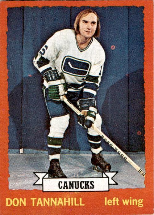 1973-74 Topps #69 Don Tannahill Vancouver Canucks Vintage Original