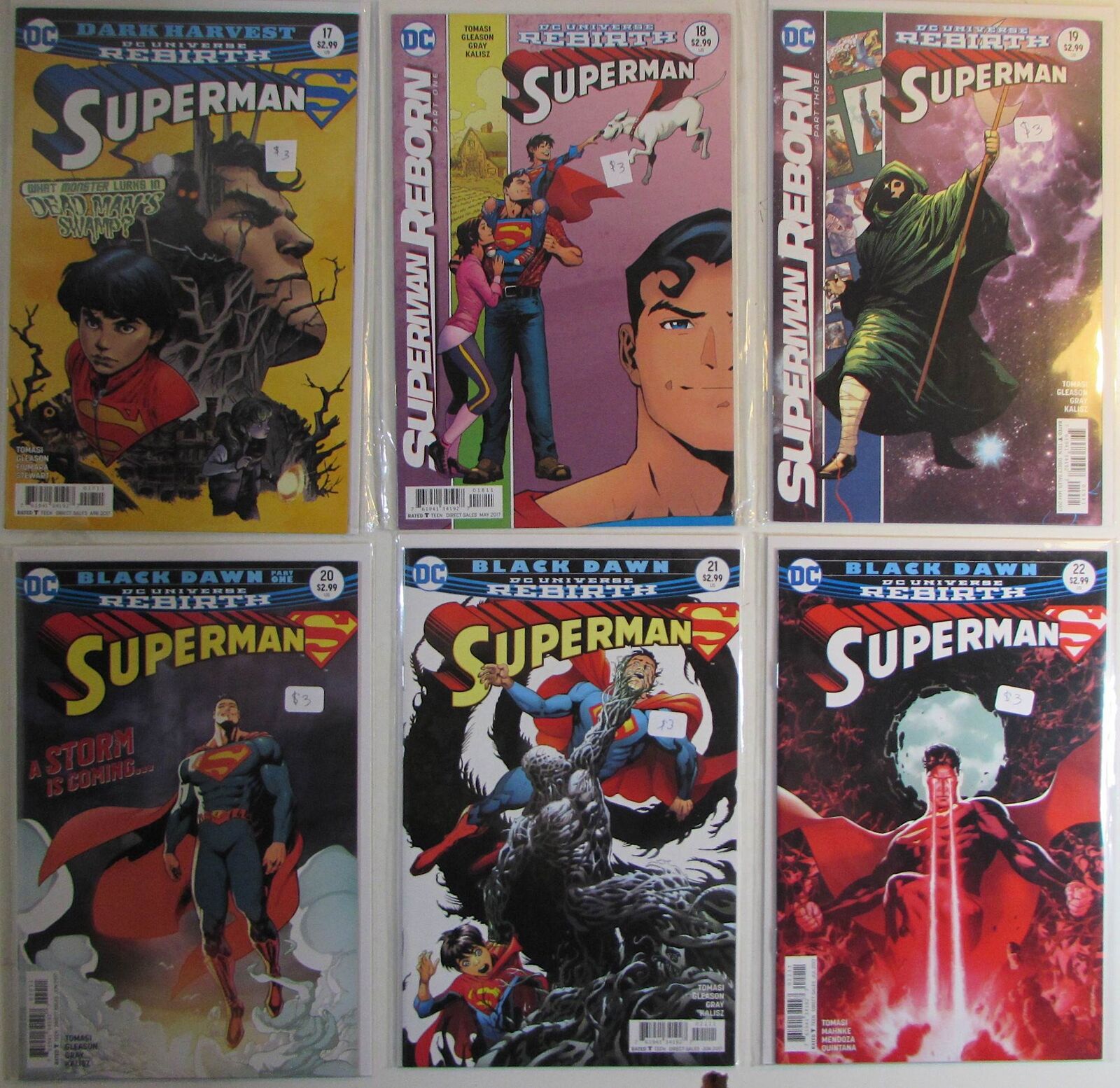 2017 Superman Lot of 6 #17,18,19,20,21,22 DC 4th Series Rebirth Comics
