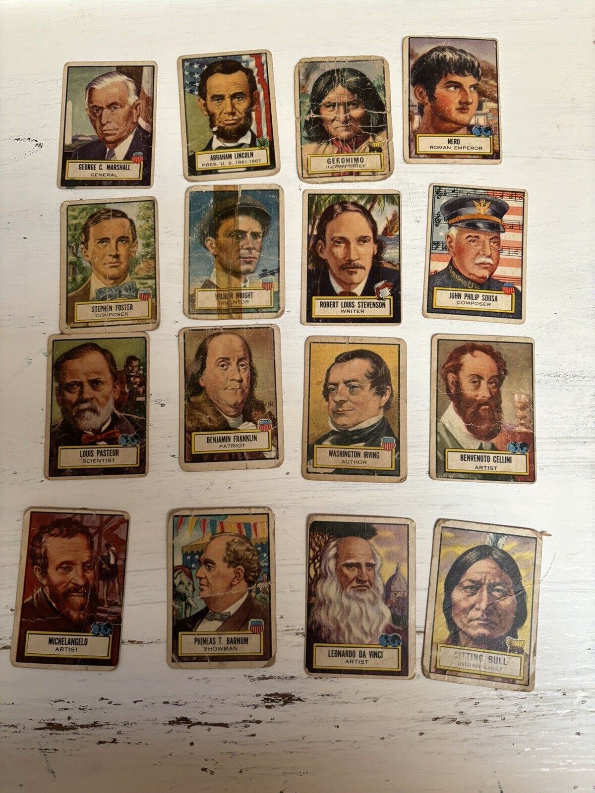 1952 Topps Look N See Vintage Trading Cards Lot Of 16 - Used