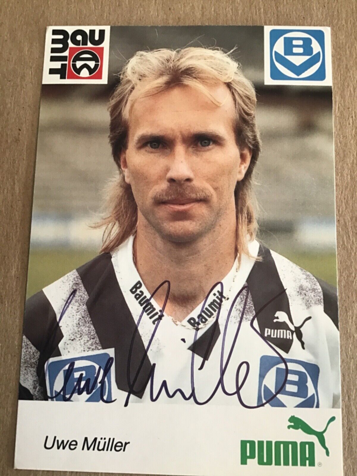 Uwe Müller,  Germany 🇩🇪 Admira Wacker 1989/90 hand signed