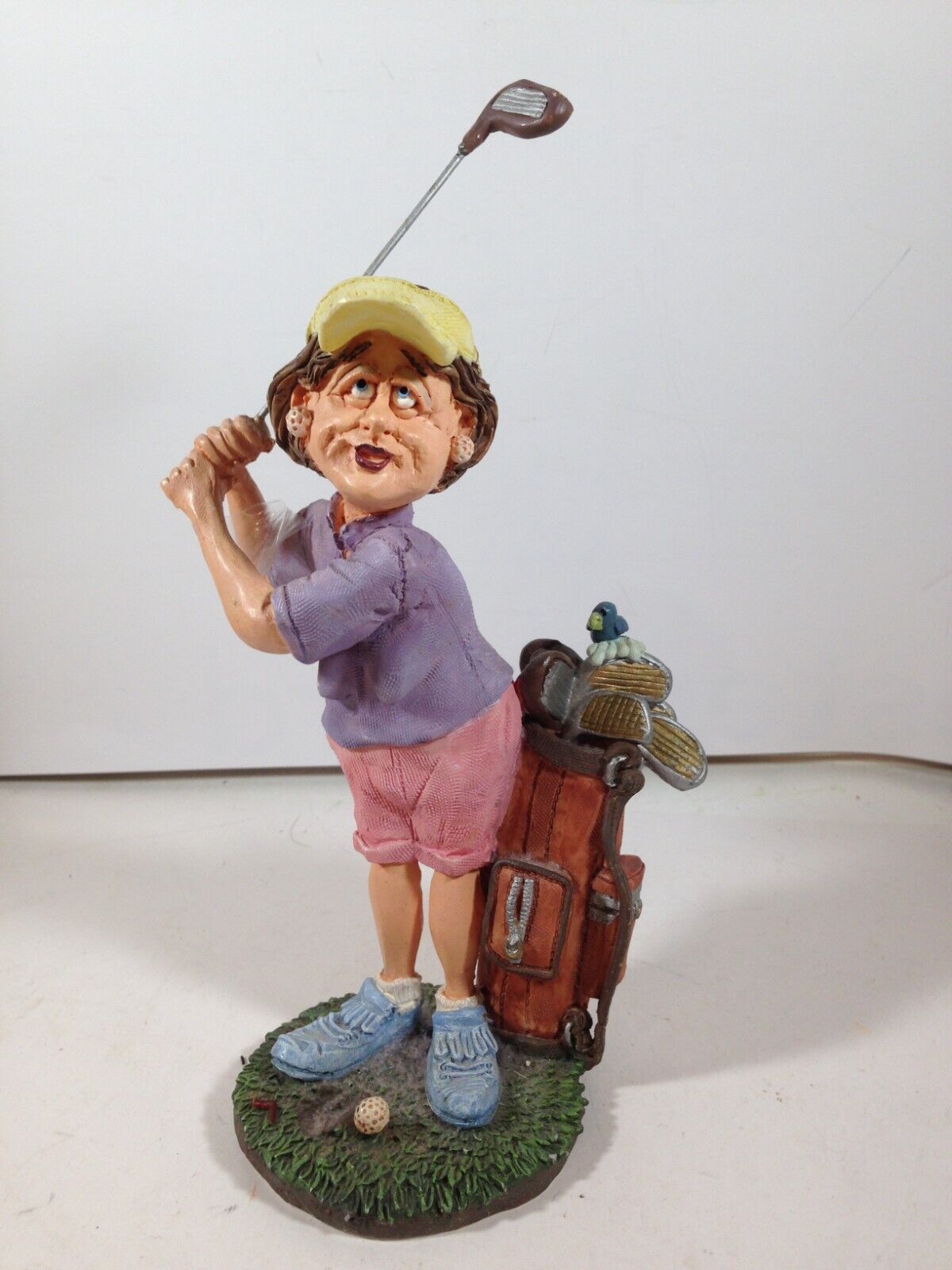 Doug Harris Russ Berrie Golf Figurine Caution Woman Driver