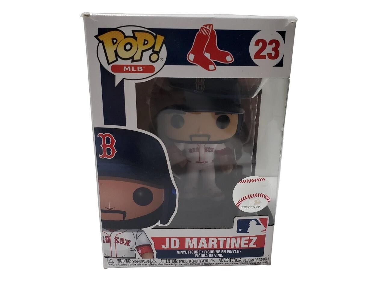 Funko Pop JD Martinez #23 Figurine MLB White Home Jersey Red Sox 5104