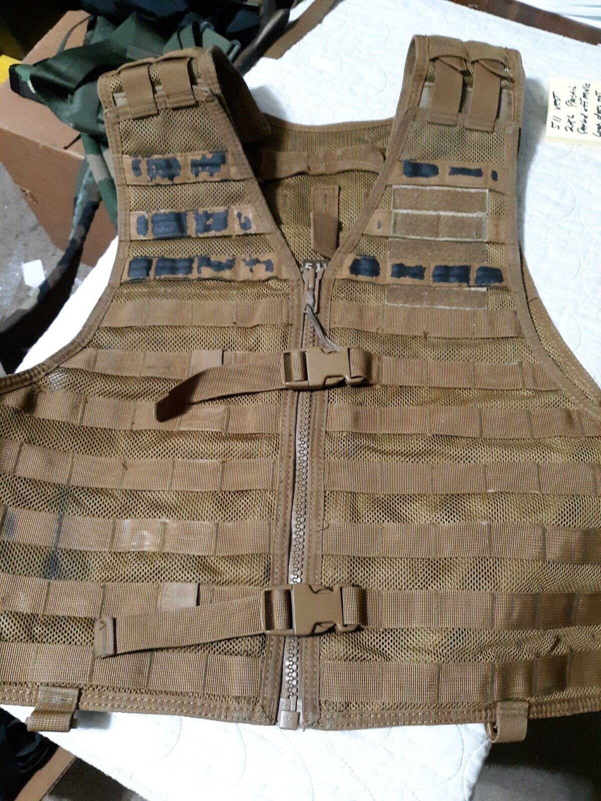 USGI  5.11 Tactical VTAC LBE Vest,2xl Tan Very Good (C)