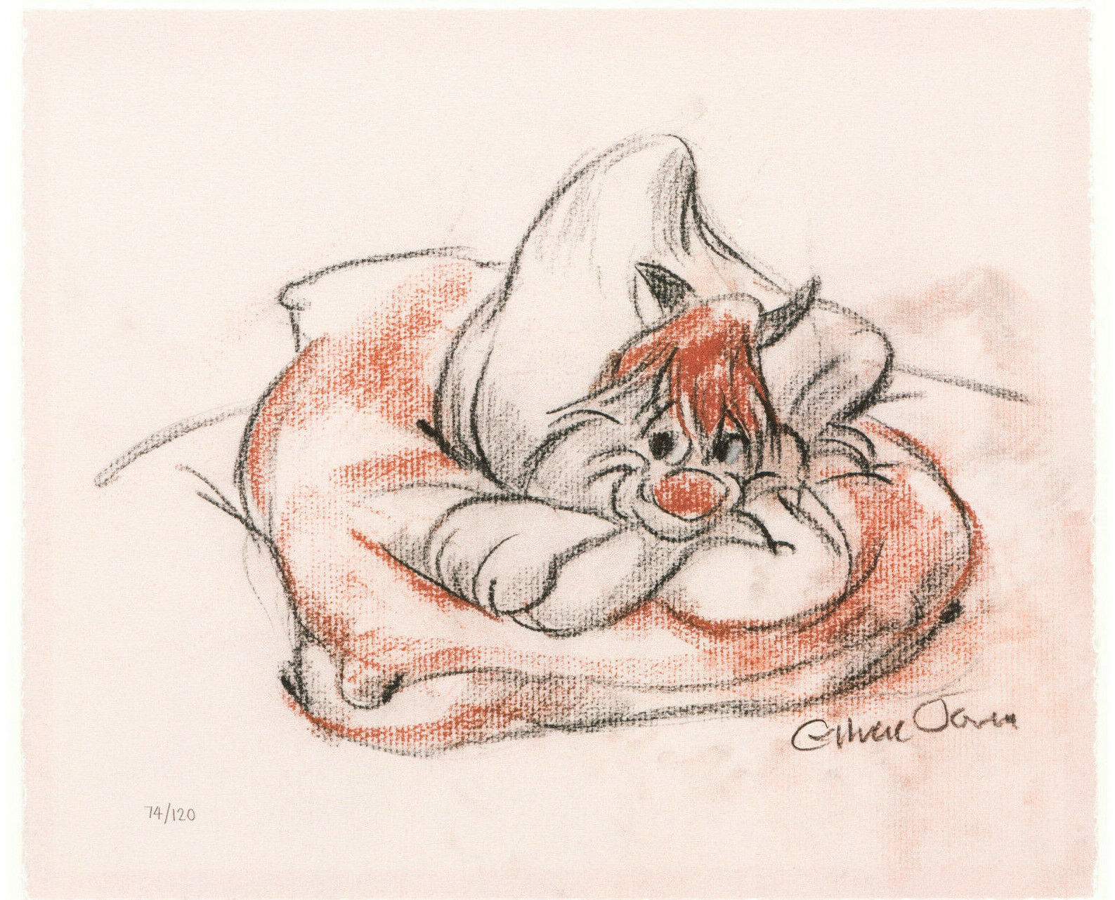 Claude Cat Chuck Jones Signed Looney Tunes LIMITED Print 74/120 COA