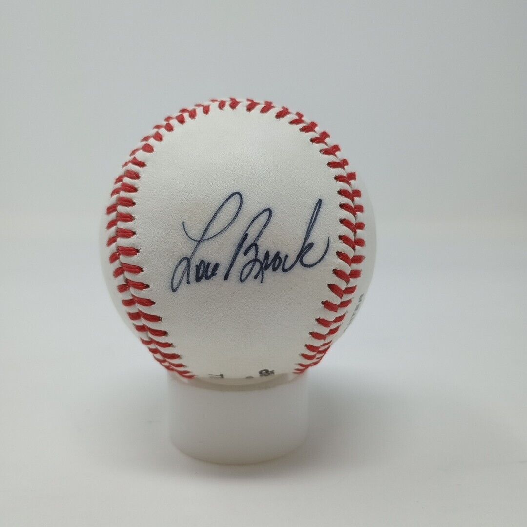 Lou Brock Signed Baseball