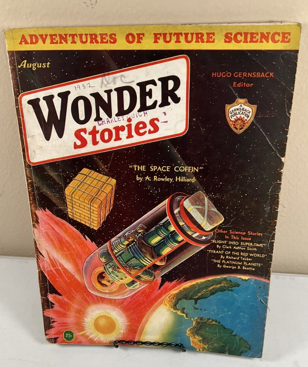 Wonder Stories Aug 1932 Frank R. Paul Cvr; Clark Ashton Smith