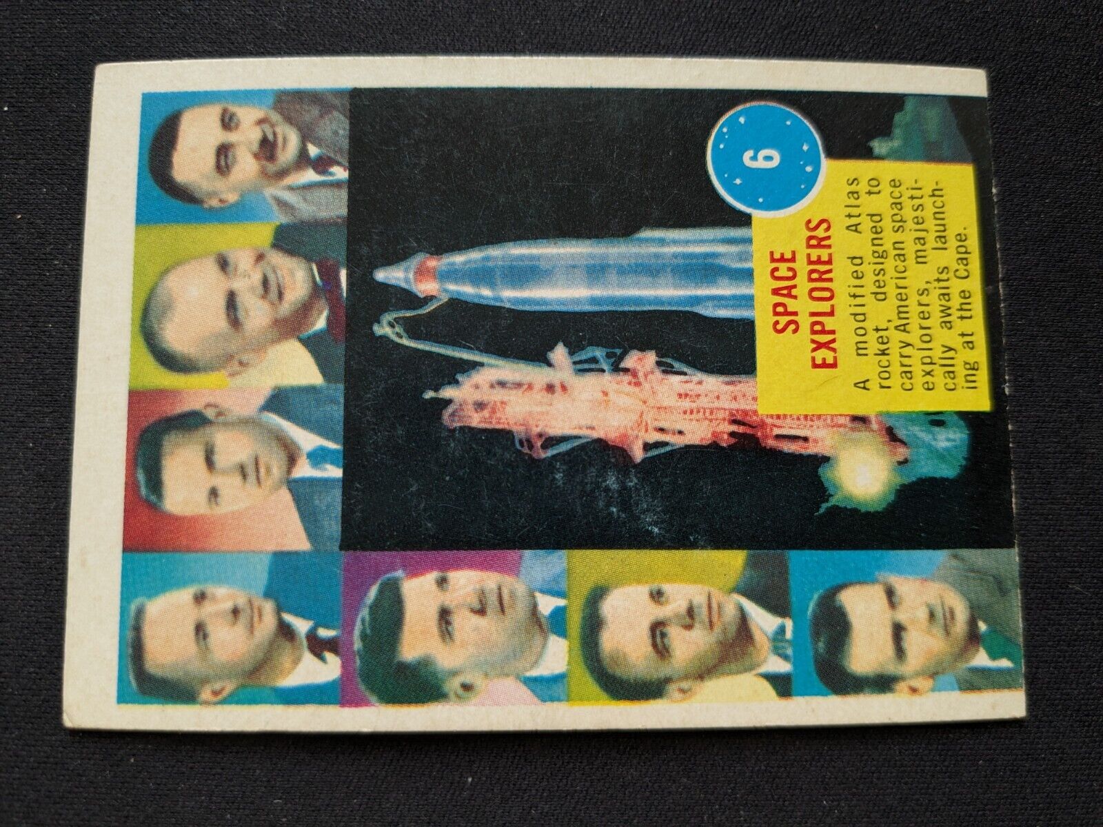 1963 Topps Astronauts 3-D Card # 6 Space Explorers (VG)