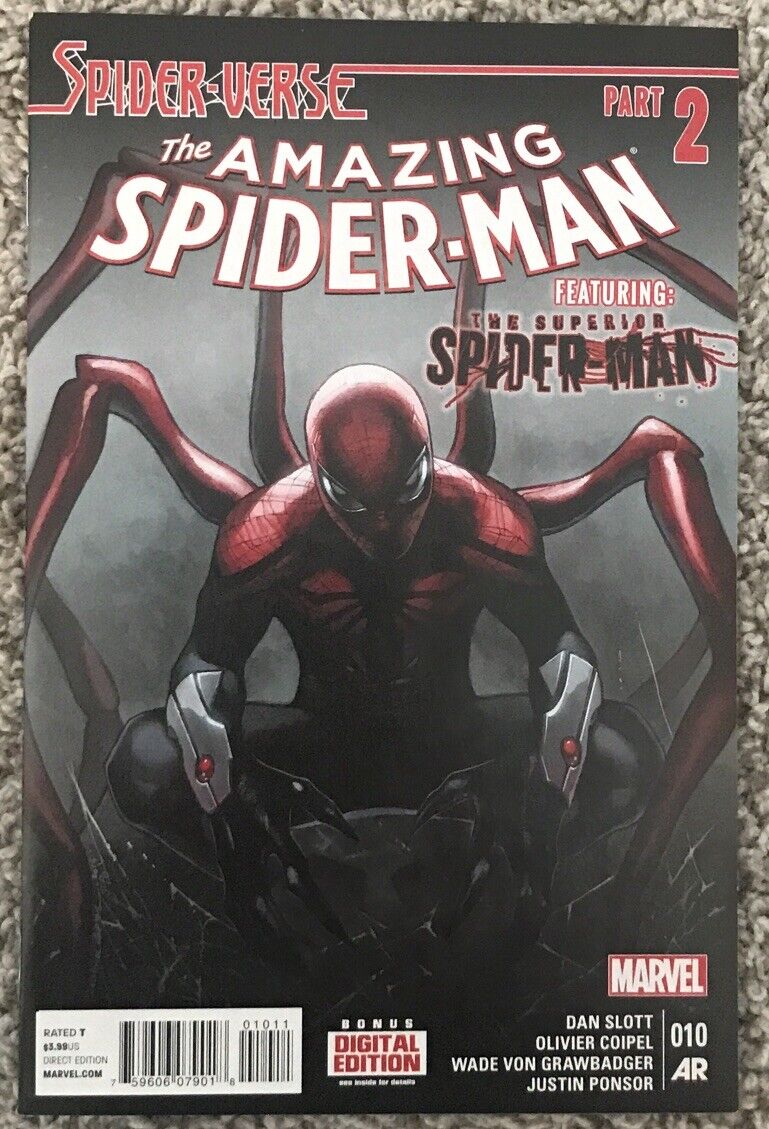 Amazing Spider-Man 10 1st Spider Punk Spider Verse Key, Ships Gemini Mailer