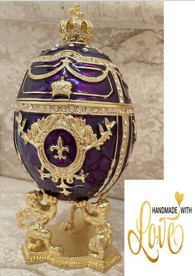 Faberge egg Fabergé  Imperial Faberge Egg Purple Fabergé egg Wedding Anniversary