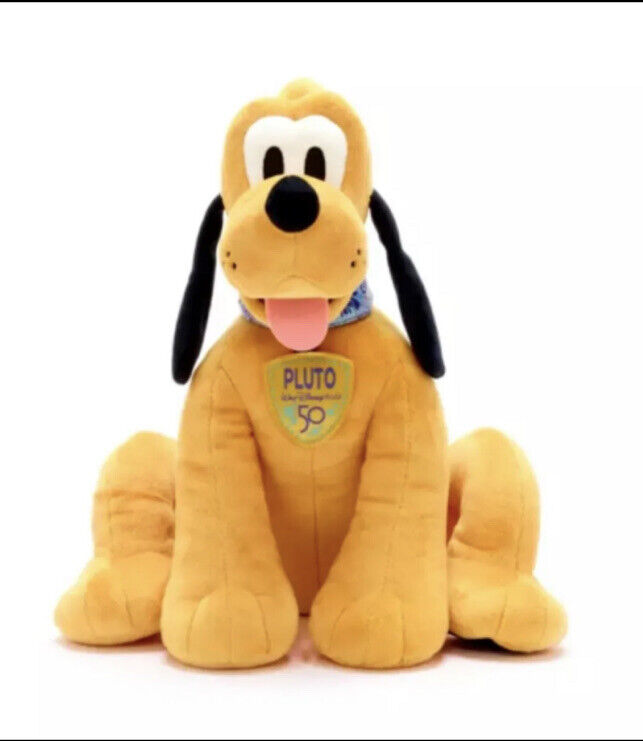 Walt Disney World 50th Anniversary Pluto Plush Collectable Stuffed Animal Toy