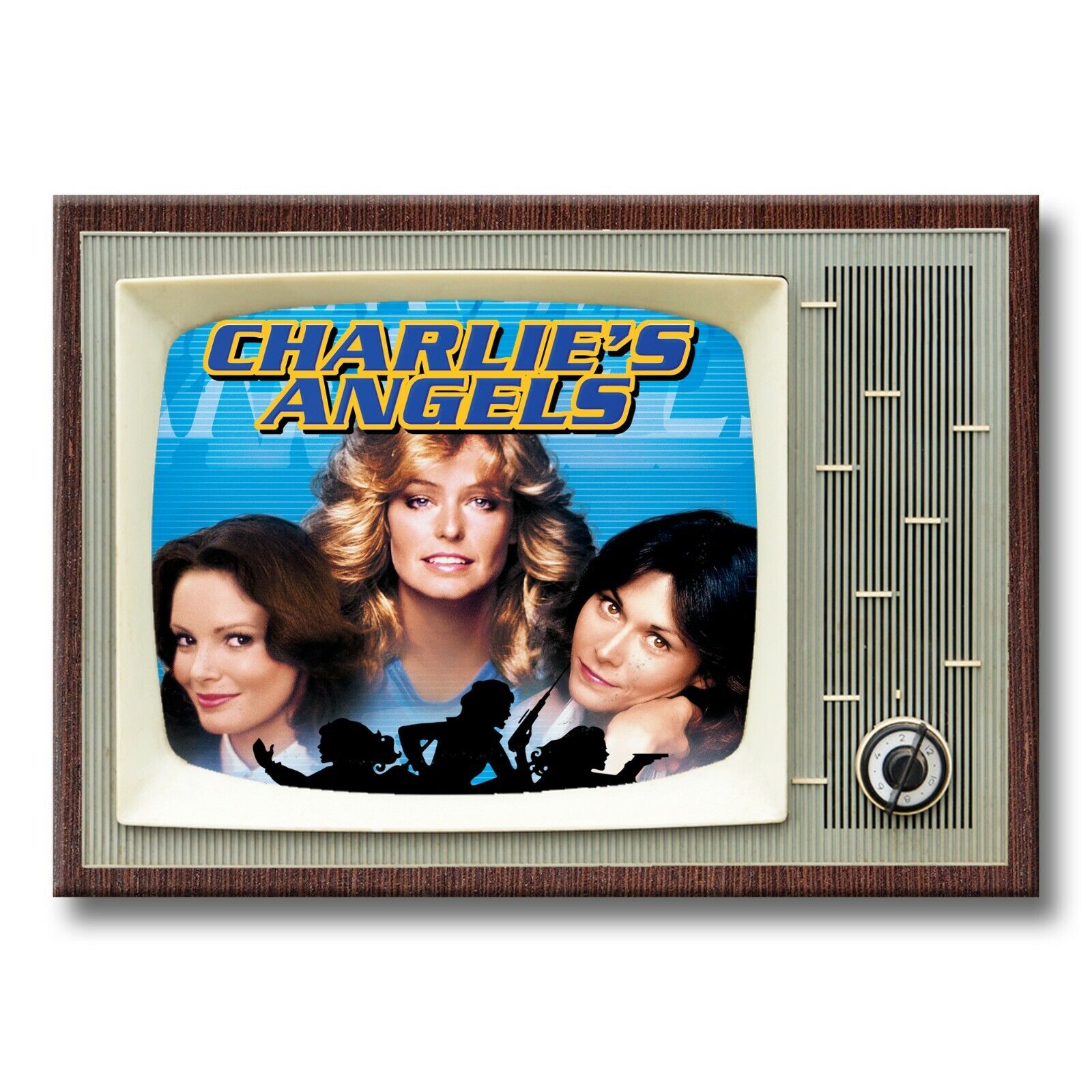 CHARLIES ANGELS TV Show Classic TV 3.5 inches x 2.5 inches Steel FRIDGE MAGNET