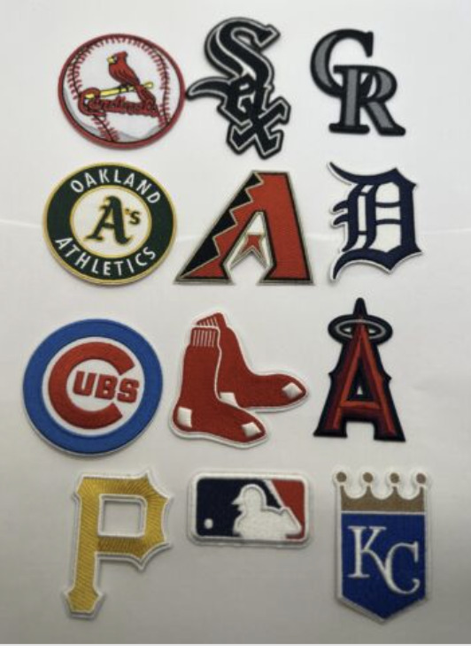 MLB Team Logo Patches, Mix and Match, USA Seller