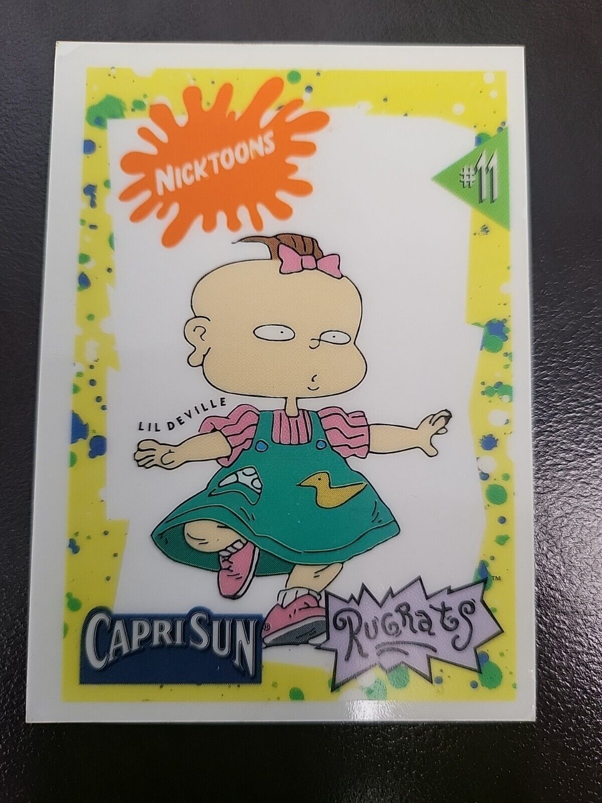 1992 Capri Sun Rugrats Lil Deville Nickelodeon Nicktoons DECAL Sticker card #11