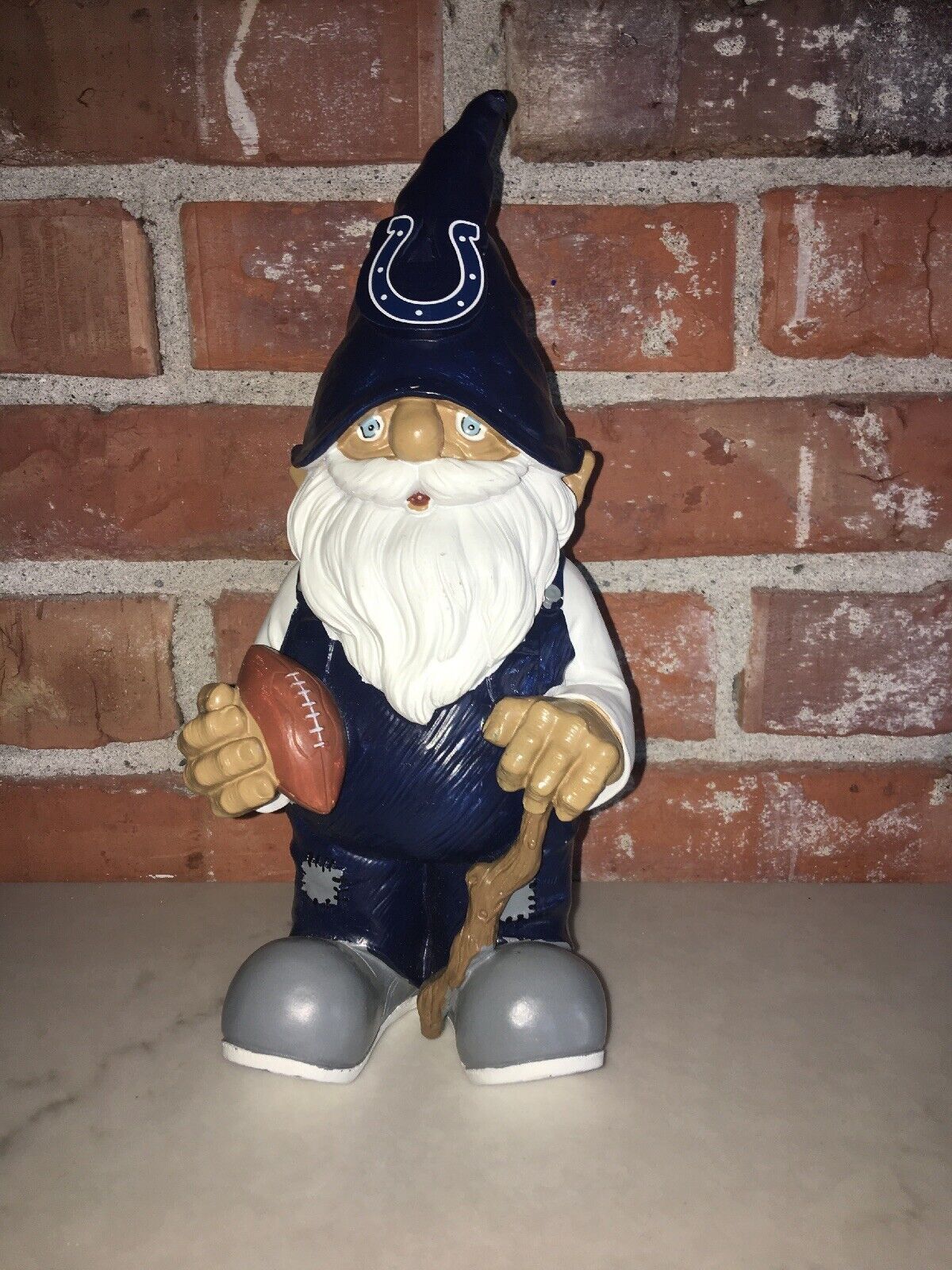 Indian Colts Holding Stick Decorative Garden Gnome 11