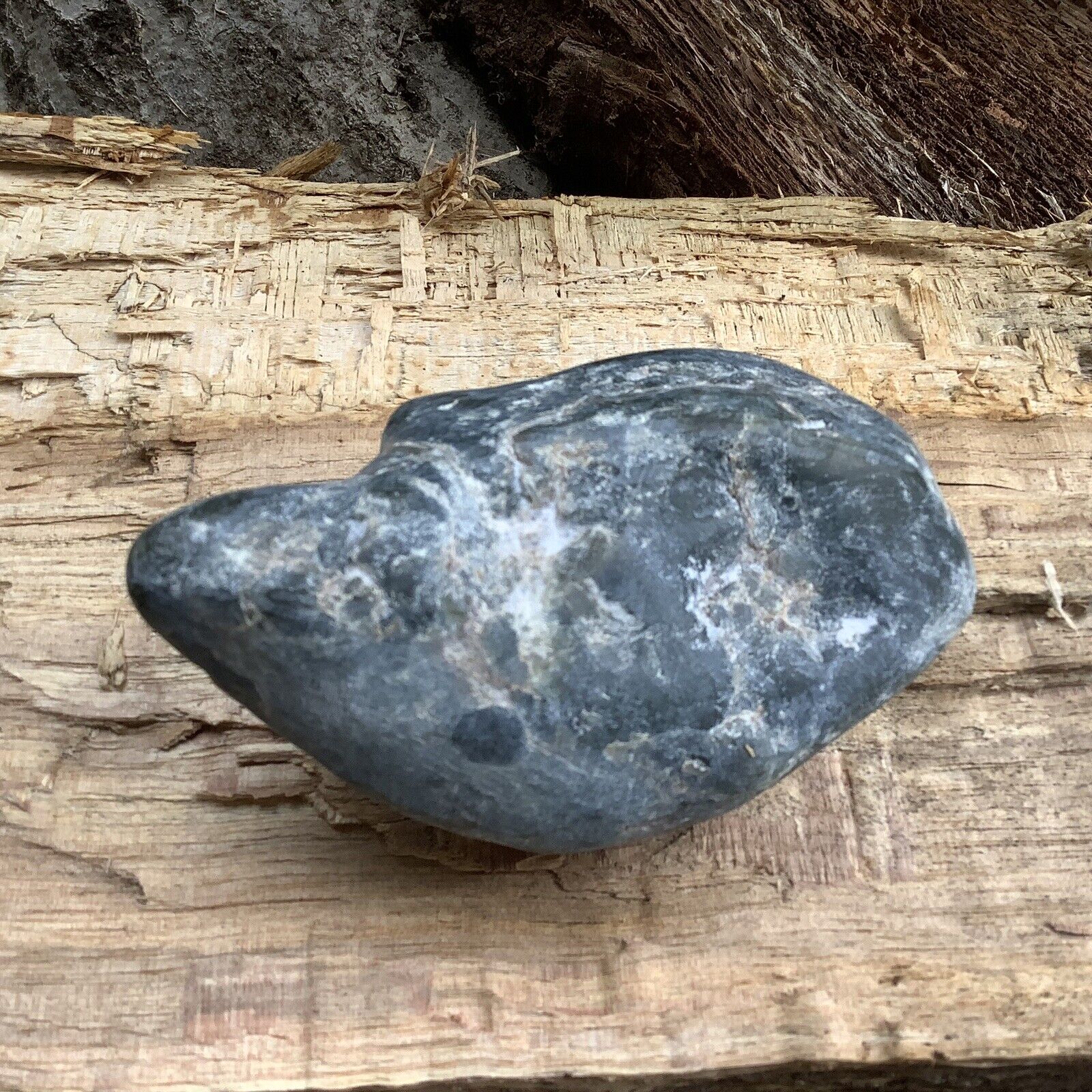 Blue Big Sur Jade Cobble Nephrite Jade Stone Specimen Monterey California #186