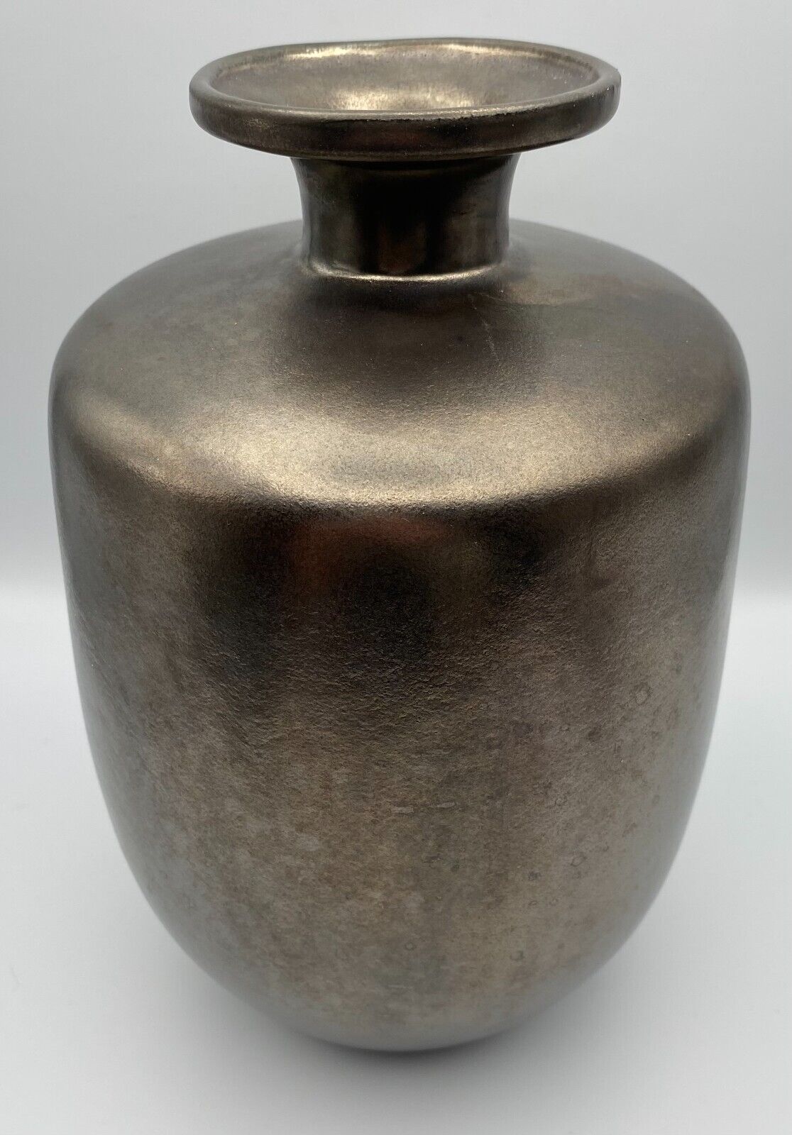 Haeger Pottery Adventurine Metallic Glaze Vase 10\