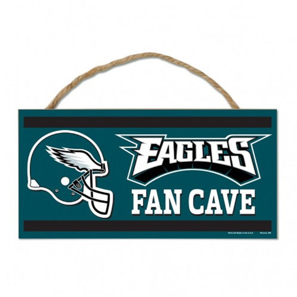 Philadelphia Eagles Licensed 5x10 Fan Cave Wood Sign