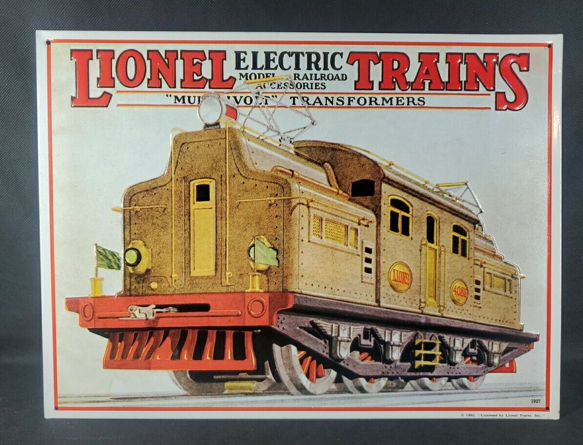 Lionel Trains Tin Sign 1992 16\