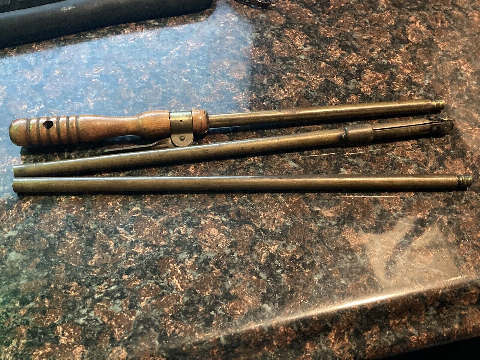 Marble Safety Axe Co. rare Brass Garrison shotgun cleaning rod pat 1902 #53