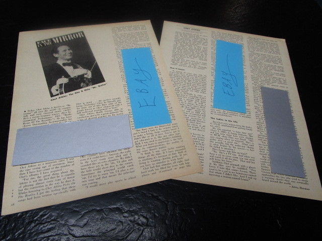 1968 CHET AKINS MAGAZINE ARTICLE CLIPPING FACE IN THE MIRROR