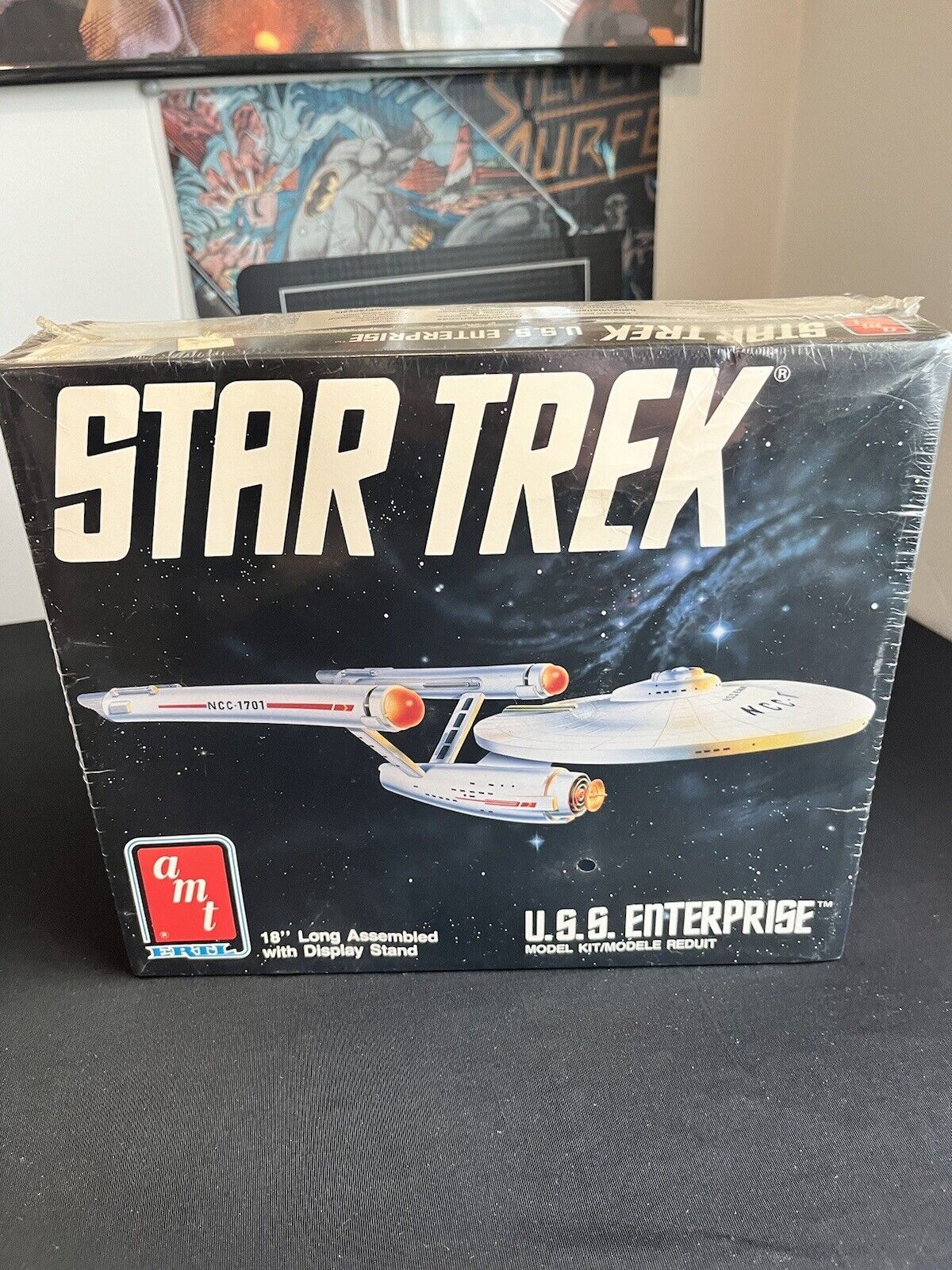 star trek uss enterprise MODEL KIT 1989 A.M.T.  SEALED KIT VINTAGE 